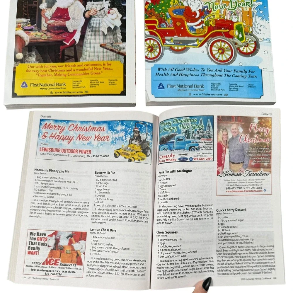 Christmas Holiday Cookbooks Southern Fayetteville Tennessee Appalachian Recipes‎